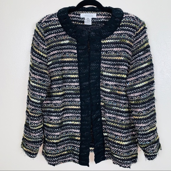 Exclusively misook boucle and eyelash jacket - Picture 1 of 8